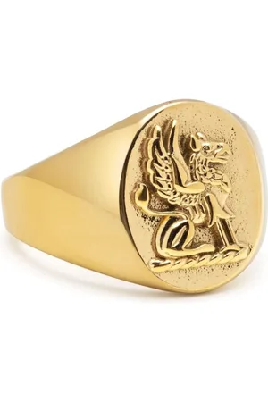 Nialaya Anello a sigillo Lion Crest
