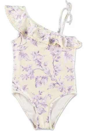 ZIMMERMANN Costume intero a fiori con ruches