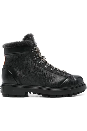 santoni Stivali con dettaglio in shearling