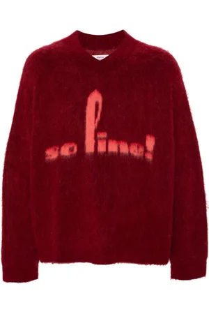 MARTINE ROSE Maglione con scollo a V