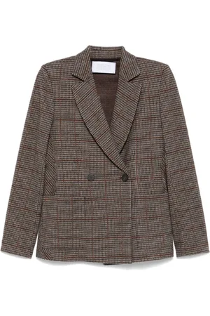 Harris Wharf London Blazer con motivo pied-de-poule