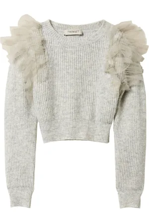 Twin-Set Maglione con dettagli in tulle