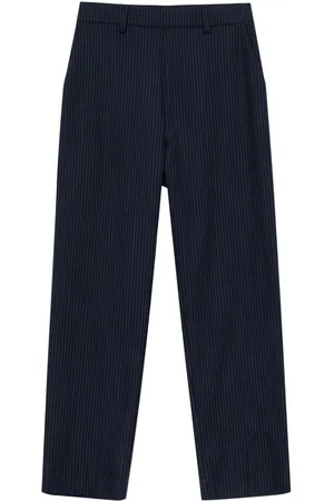 ANINE BING Pantaloni sartoriali Blaine gessati