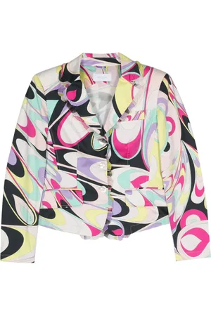 PUCCI Pre-Owned Blazer monopetto con stampa Iride anni 2000