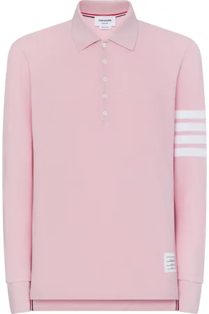 Thom Browne Polo con dettaglio a tre righe