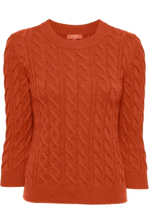N.PEAL Maglione in maglia a trecce