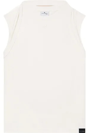 Courrèges Canotta con dettaglio drappeggiato