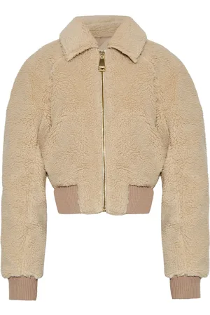 Khrisjoy Giacca con zip in finta pelliccia
