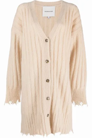 Herskind Cardigan lungo effeto vissuto