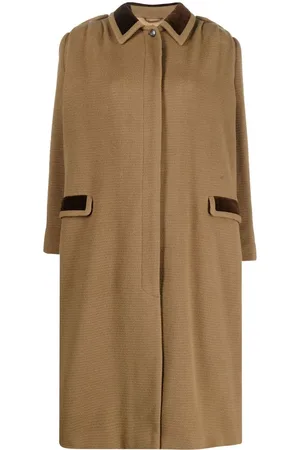 VALENTINO GARAVANI Cappotto con arricciatura anni 