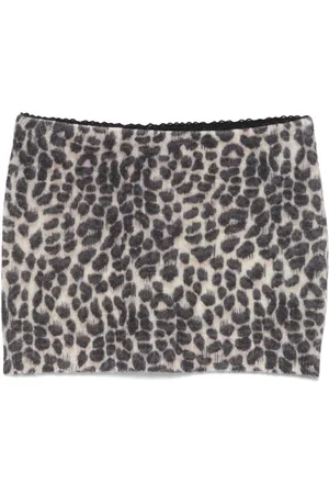 BLUMARINE Minigonna leopardata