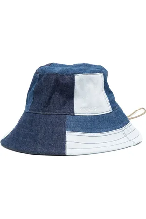 AMBUSH Cappello bucket denim con design patchwork