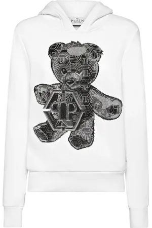 Philipp Plein Felpa Teddy Bear con strass