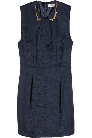 Elisabetta Franchi Abito corto con effetto jacquard