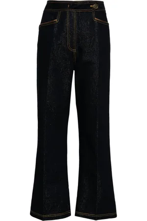 Etro Jeans crop con bottoni Pegaso