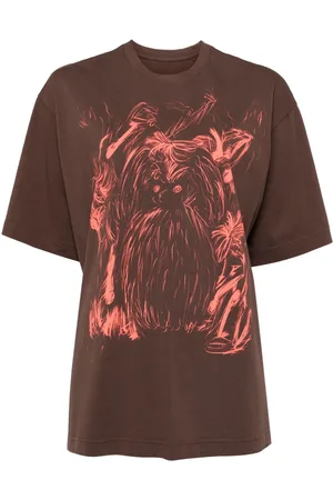 JNBY T-shirt con stampa graffiti