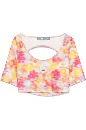 adidas Top crop con stampa