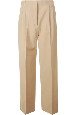 Rohe Pantaloni slim con pieghe