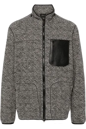 BRIONI Piumino con logo goffrato