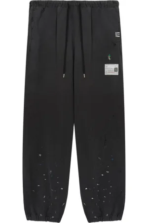 Maison Mihara Yasuhiro Pantaloni sportivi con ricamo