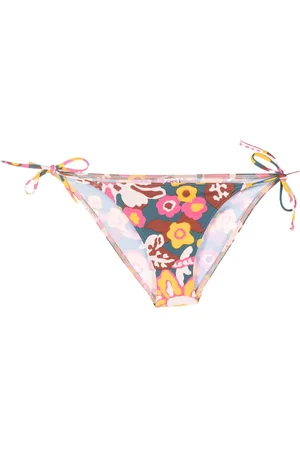 ERES Slip bikini Kaki a fiori