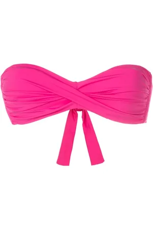 AMIR SLAMA Top bikini senza spalline con incrocio