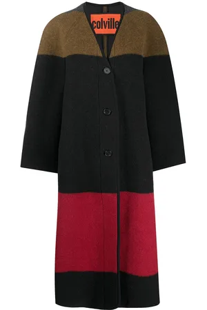 Colville Cardigan lungo con design color-block