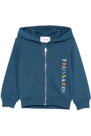 Trussardi Felpa con logo in rilievo