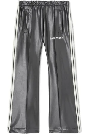 Palm Angels Pantaloni sportivi in finta pelle