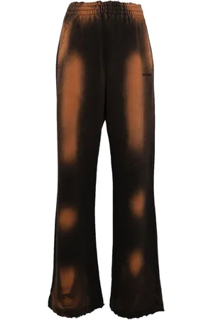 We11 Done Pantaloni sportivi con effetto vissuto