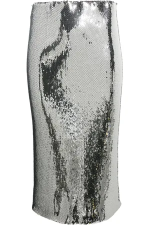 Nº21 Gonna midi con paillettes