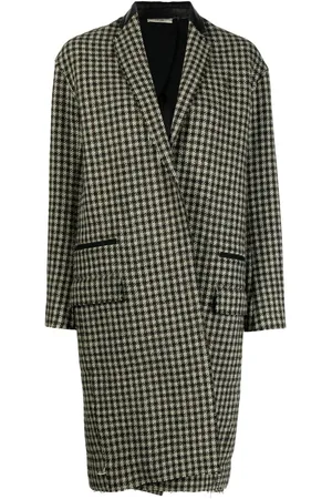 Céline Cappotto midi in pied-de-poule