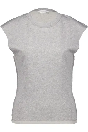 Paco rabanne T-shirt in cotone con dettaglio a catena