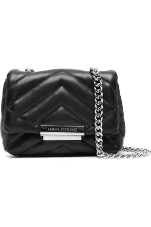Armani Exchange Borsa mini con trapuntatura chevron