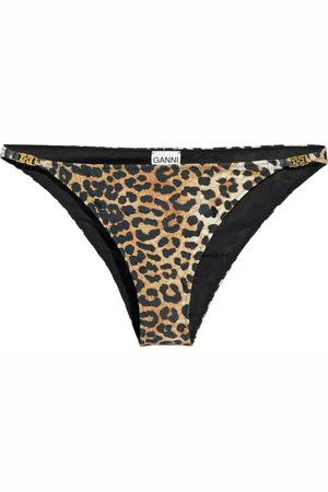 Ganni Slip bikini leopardati