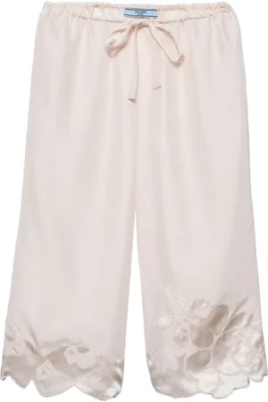 Prada Bermuda in seta con ricamo