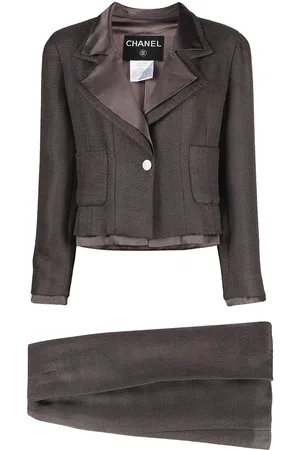 CHANEL Tailleur monopetto con gonna 1999
