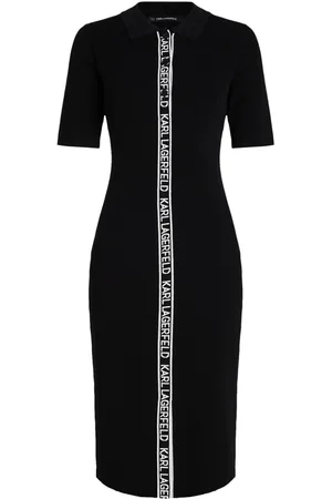 Karl Lagerfeld Abito midi con banda logo
