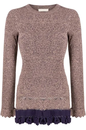 ULLA JOHNSON Maglione con ruches