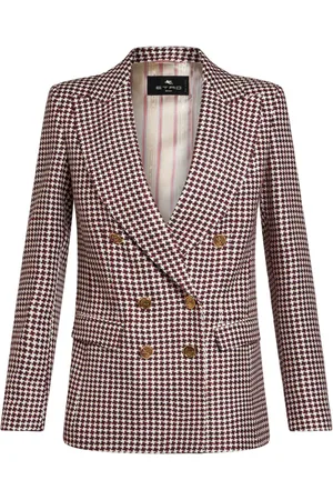 Etro Giacca doppiopetto con motivo pied-de-poule