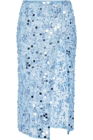 Retrofete Gonna con paillettes semi trasparente Mirage