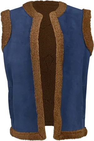 Paula Gilet con ricamo in shearling