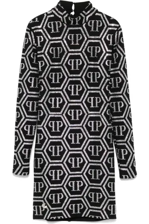Philipp Plein Abito corto con monogramma