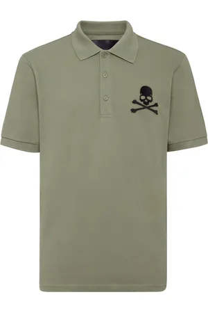 Philipp Plein Polo con ricamo Skull & Bones