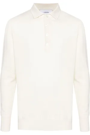 LARDINI Maglione stile polo in cashmere