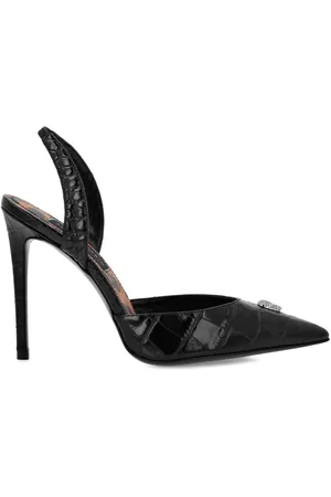 Philipp Plein Pumps con effetto coccodrillo