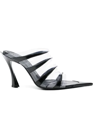 MUGLER Mules trasparenti 95mm