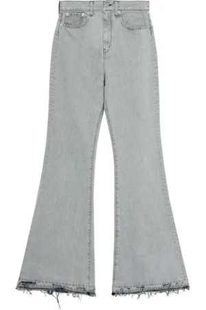 JUNYA WATANABE Jeans svasati con effetto vissuto