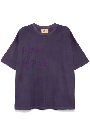 Glass Cypress T-shirt con ricamo