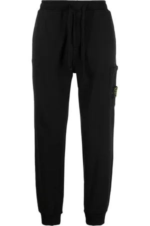 Stone Island Pantaloni sportivi con applicazione Compass